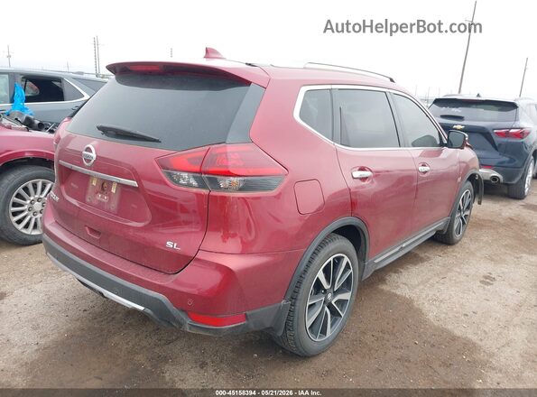 5N1AT2MT1KC770720 2019 NISSAN ROGUE Maroon Rear right