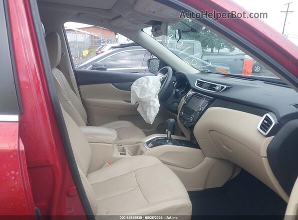 5N1AT2MT2GC776114 2016 NISSAN ROGUE Burgundy Widok wnętrza z przodu