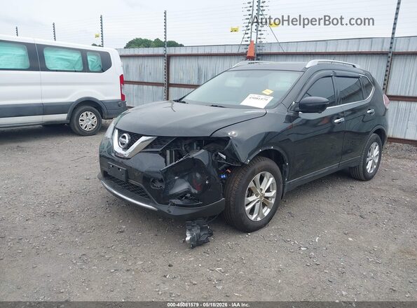 5N1AT2MT2GC890727 2016 NISSAN ROGUE Черный Передняя левая четверть