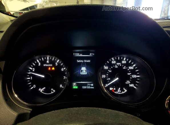 5N1AT2MT2HC881401 2017 NISSAN ROGUE White ხელსაწყოთა პანელის ხედი