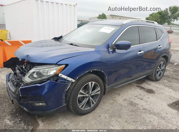 5N1AT2MT2KC780480 2019 NISSAN ROGUE Blue Передня ліва чверть