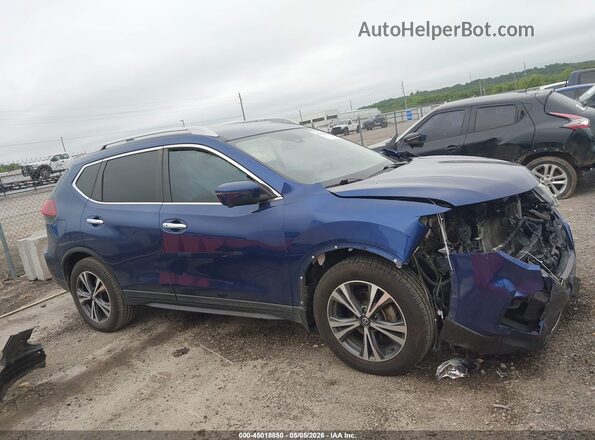 5N1AT2MT2KC780480 2019 NISSAN ROGUE Blue Вид задньої частини салону