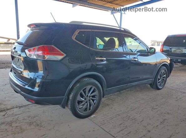 5N1AT2MT3GC770841 2016 NISSAN ROGUE Черный Задняя правая четверть