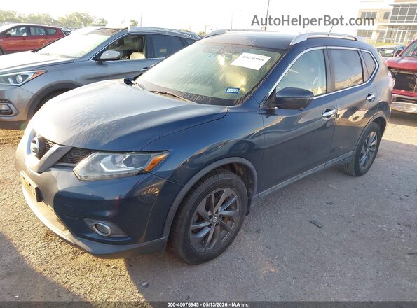 5N1AT2MT3GC859745 2016 NISSAN ROGUE Blue Передня ліва чверть