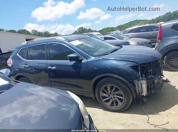 5N1AT2MT3GC870339 2016 NISSAN ROGUE Blue Rear interior view