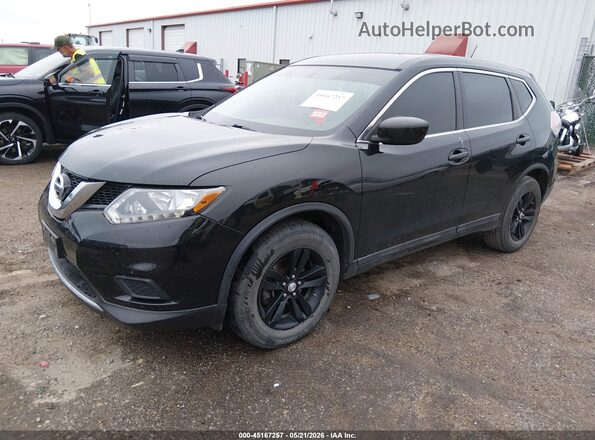 5N1AT2MT4GC743809 2016 NISSAN ROGUE Black Передня ліва чверть