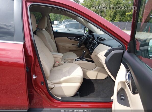 5N1AT2MT4JC739587 2018 NISSAN ROGUE Red Вид салону спереду