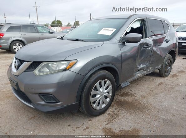 5N1AT2MT5GC825001 2016 NISSAN ROGUE Gray Front left