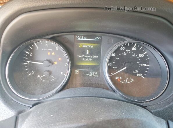 5N1AT2MT5HC781986 2017 NISSAN ROGUE White Instrument cluster view