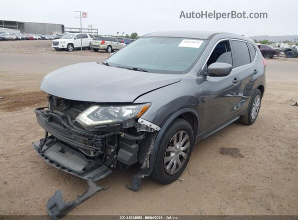 5N1AT2MT5HC785245 2017 NISSAN ROGUE Gray წინა მარცხენა ხედი სამი მეოთხედიდან