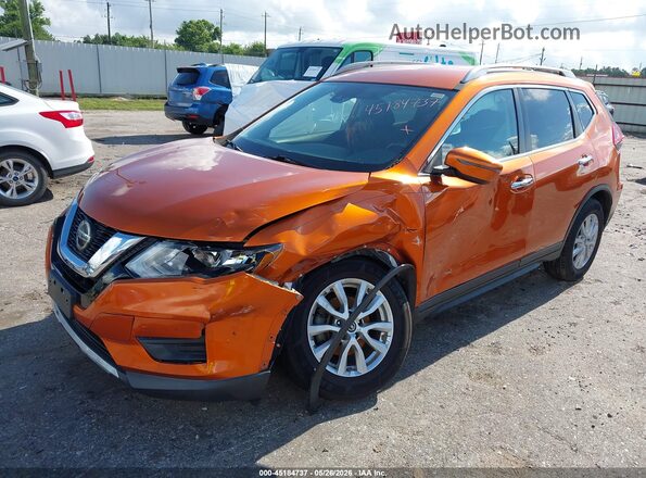 5N1AT2MT5KC715185 2019 NISSAN ROGUE Orange წინა მარცხენა ხედი სამი მეოთხედიდან
