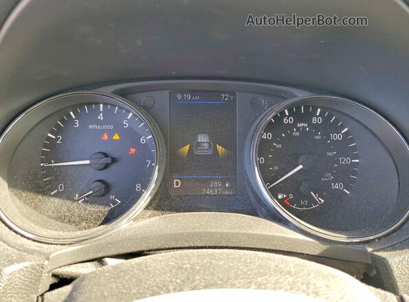 5N1AT2MT5KC776519 2019 NISSAN ROGUE Silver Вид щитка приладів