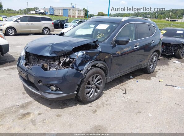 5N1AT2MT6GC819935 2016 NISSAN ROGUE Blue წინა მარცხენა ხედი სამი მეოთხედიდან