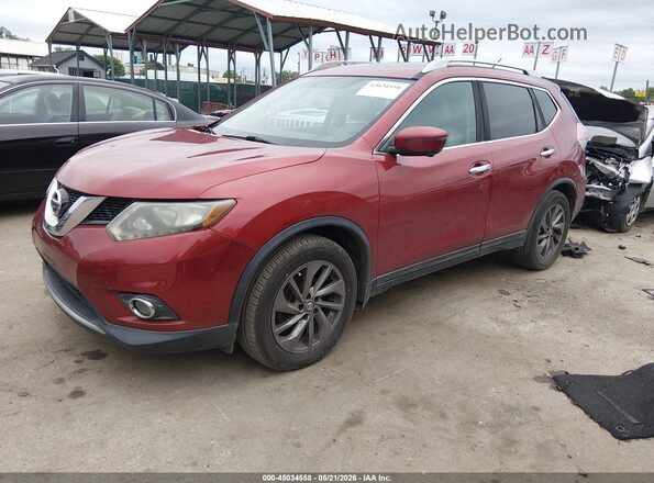 5N1AT2MT7GC767764 2016 NISSAN ROGUE Red Przód lewy