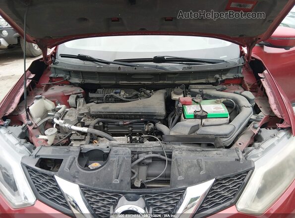 5N1AT2MT7GC767764 2016 NISSAN ROGUE Red Widok z tyłu