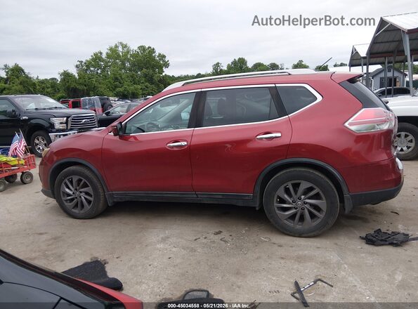5N1AT2MT7GC767764 2016 NISSAN ROGUE Red Widok wnętrza 360 stopni