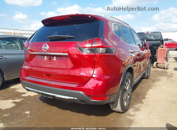 5N1AT2MT7JC808224 2018 NISSAN ROGUE Red Задня права чверть