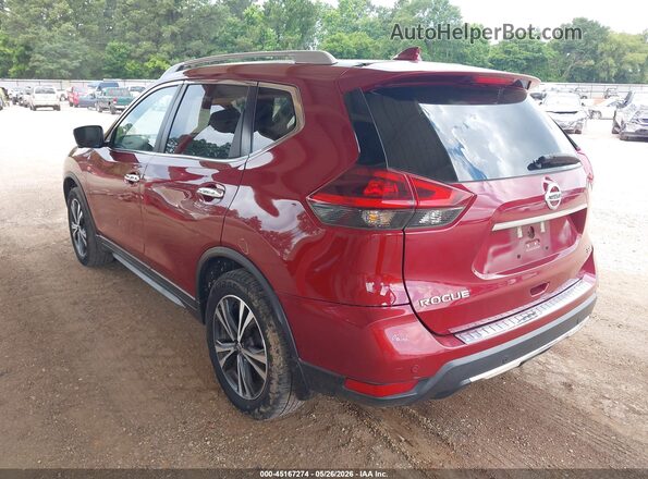 5N1AT2MT7LC813474 2020 NISSAN ROGUE Темно-бордовый Задняя левая четверть