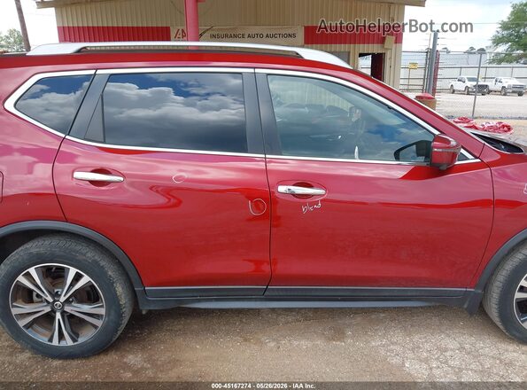 5N1AT2MT7LC813474 2020 NISSAN ROGUE Темно-бордовый Вид задней части салона
