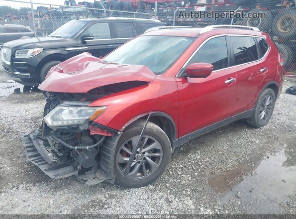 5N1AT2MT8GC871437 2016 NISSAN ROGUE Red Vista tres cuartos delantera izquierda