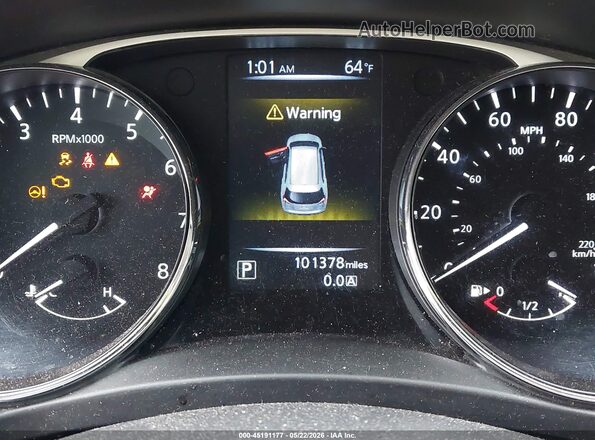 5N1AT2MT8GC877576 2016 NISSAN ROGUE Black Vista de los asientos traseros