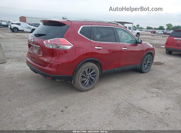 5N1AT2MT8GC916490 2016 NISSAN ROGUE Red Հետևի աջ