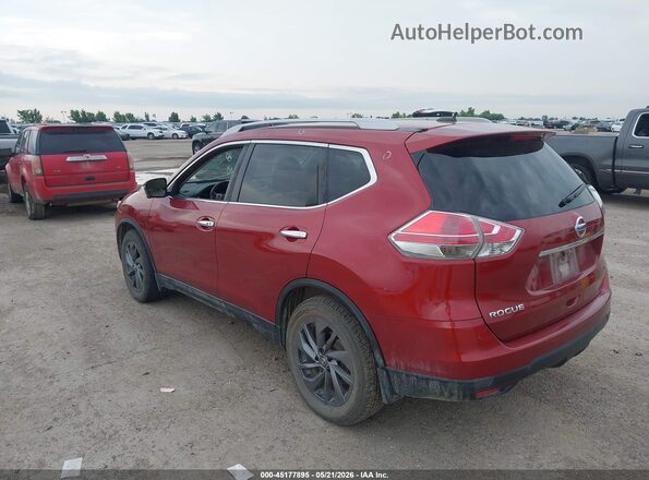 5N1AT2MT8GC916490 2016 NISSAN ROGUE Red Հետևի ձախ