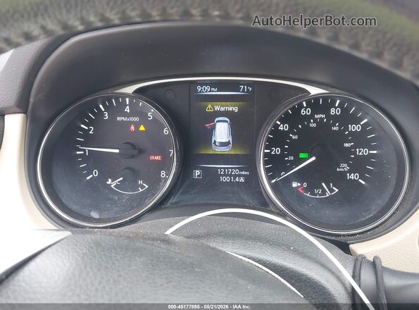 5N1AT2MT8GC916490 2016 NISSAN ROGUE Red Հետևի նստատեղերի տեսք