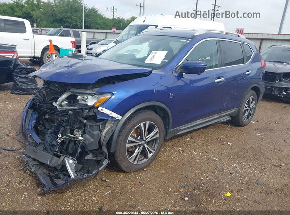 5N1AT2MT9JC787442 2018 NISSAN ROGUE Blue Przód lewy