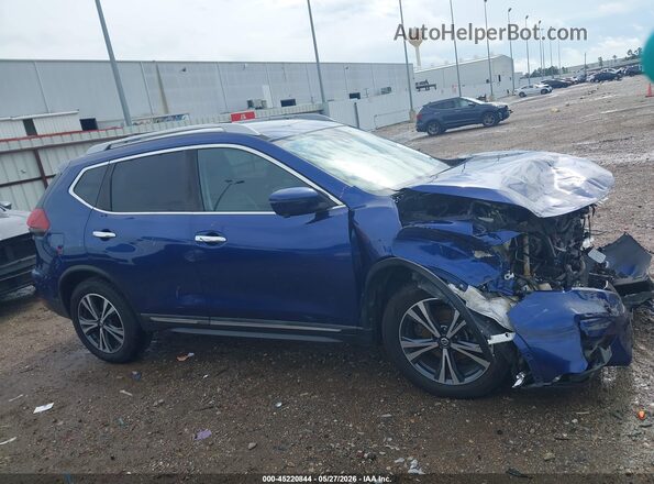 5N1AT2MT9JC787442 2018 NISSAN ROGUE Blue Widok wnętrza z tyłu