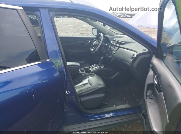 5N1AT2MT9JC787442 2018 NISSAN ROGUE Blue Widok wnętrza z przodu