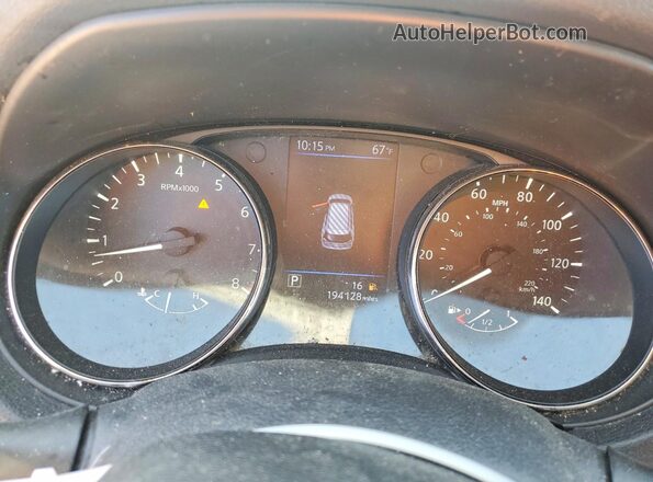 5N1AT2MT9KC811918 2019 NISSAN ROGUE Silver ხელსაწყოთა პანელის ხედი