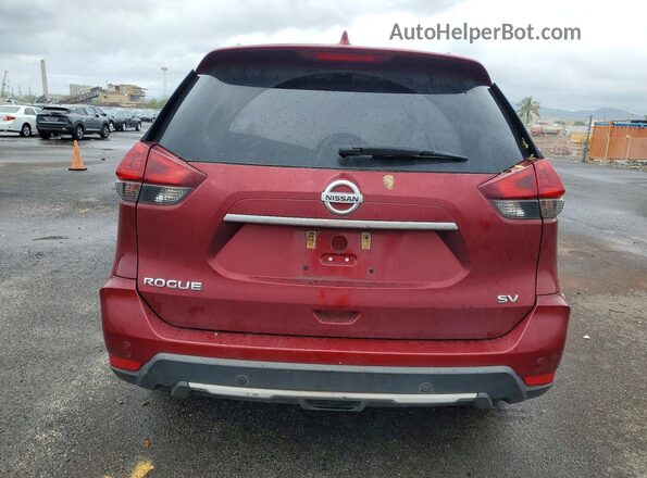 5N1AT2MTXKC708233 2019 NISSAN ROGUE Red Widok z tyłu