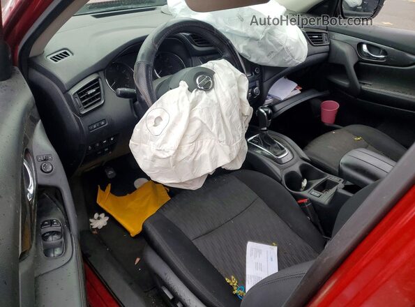 5N1AT2MTXKC708233 2019 NISSAN ROGUE Red Widok deski rozdzielczej