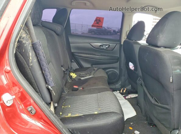 5N1AT2MTXKC708233 2019 NISSAN ROGUE Red Widok wnętrza z tyłu