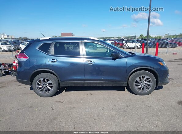 5N1AT2MV0GC770846 2016 NISSAN ROGUE Teal Вид задньої частини салону