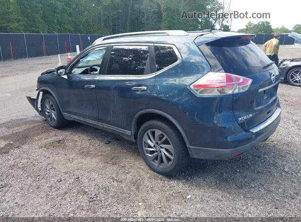 5N1AT2MV1GC747835 2016 NISSAN ROGUE Blue Rear left