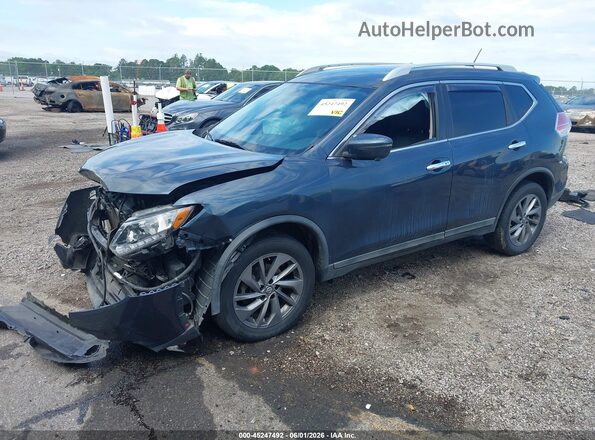 5N1AT2MV1GC747835 2016 NISSAN ROGUE Blue Front left