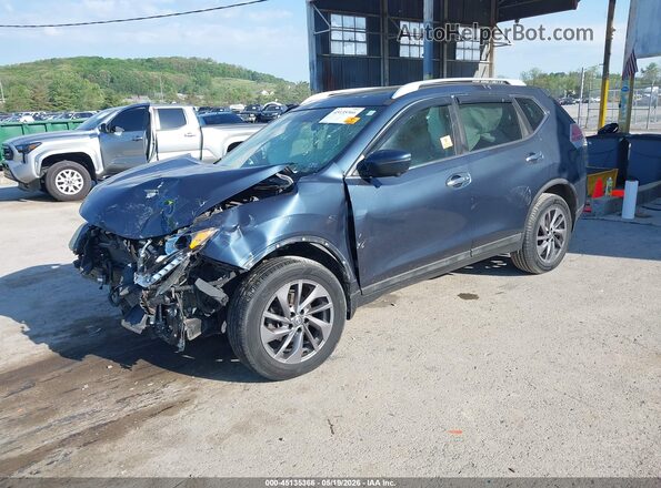 5N1AT2MV1GC861785 2016 NISSAN ROGUE Blue Front left