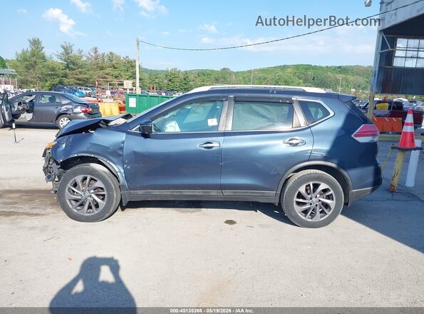 5N1AT2MV1GC861785 2016 NISSAN ROGUE Blue Rear interior view