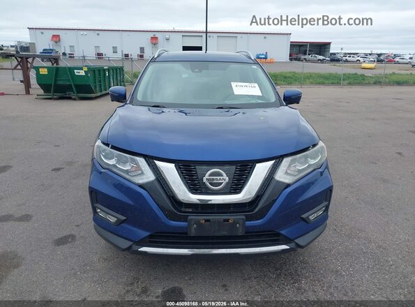 5N1AT2MV1HC755905 2017 NISSAN ROGUE Blue Instrument cluster view