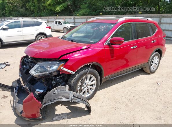 5N1AT2MV2HC755024 2017 NISSAN ROGUE Red წინა მარცხენა ხედი სამი მეოთხედიდან