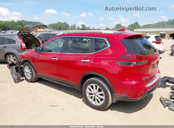 5N1AT2MV2HC755024 2017 NISSAN ROGUE Red უკანა მარცხენა