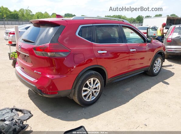 5N1AT2MV2HC755024 2017 NISSAN ROGUE Red უკანა მარჯვენა