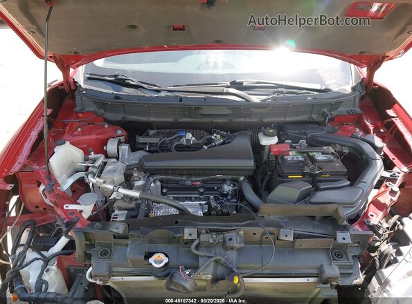 5N1AT2MV2HC755024 2017 NISSAN ROGUE Red უკანა ხედი