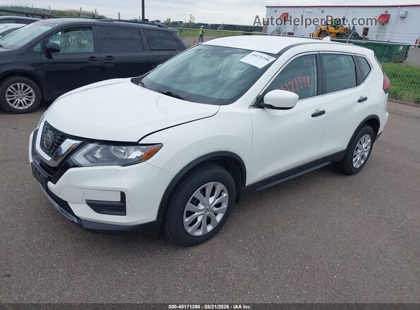 5N1AT2MV2KC811356 2019 NISSAN ROGUE White წინა მარცხენა ხედი სამი მეოთხედიდან