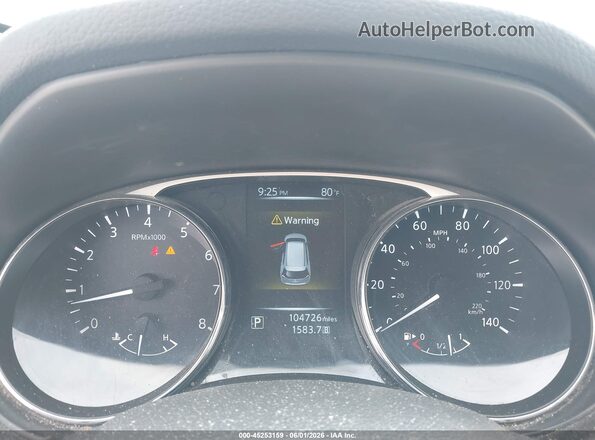 5N1AT2MV3GC883304 2016 NISSAN ROGUE Red Вид задніх сидінь