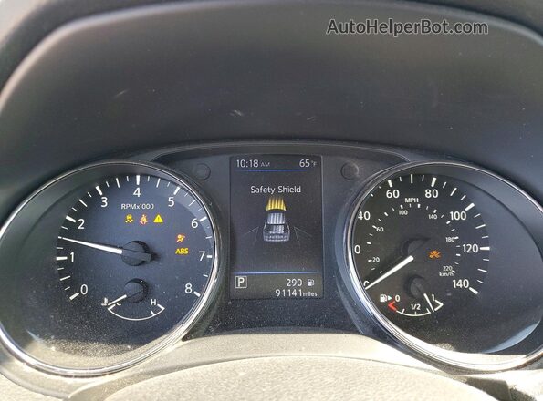 5N1AT2MV3JC826561 2018 NISSAN ROGUE Green Instrument cluster view
