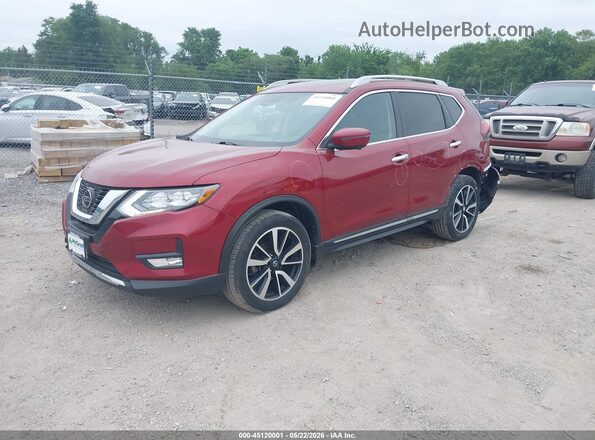 5N1AT2MV4KC753704 2019 NISSAN ROGUE Red Vista tres cuartos delantera izquierda