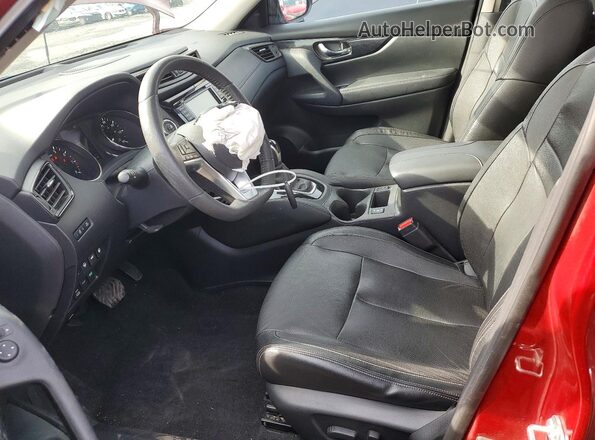 5N1AT2MV5KC784704 2019 NISSAN ROGUE Burgundy Widok wnętrza z przodu